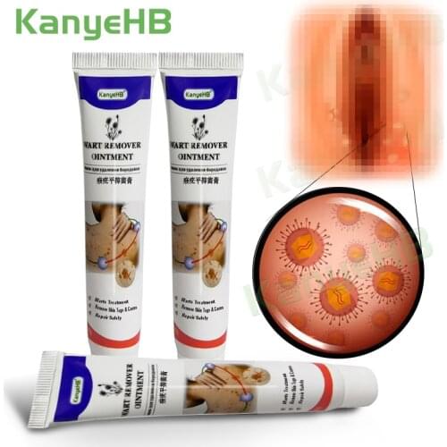 3pcs Wart Remover Cream Vulva Condyloma Genital Genital Acuminatum Herpes Skin Tag Remover Antibacterial Treatment Ointment A635