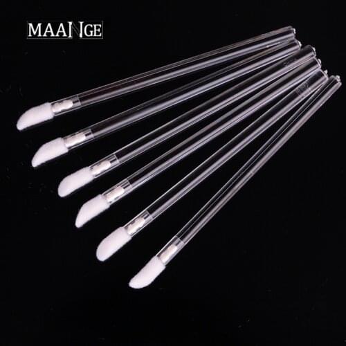 Brand high quality 50 Pcs Disposable Lip Brush Gloss Wands Applicator Makeup Cosmetic Tool Beaut