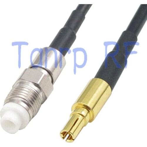 6in CRC9 male plug to FME female jack RF connector adapter 15CM Pigtail coaxial jumper cable RG174 extension cord