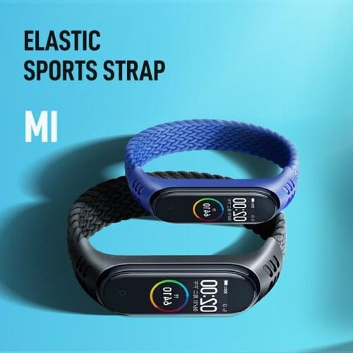 Bracelet for Mi band 6 Strap Nylon Braided Solo Loop pulseira bracelet Miband4 Miband5 Wristband for xiaomi Mi band6 5 4 3 strap
