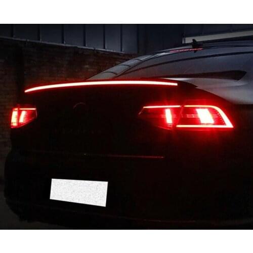 CEYUOST FOR LED Light Spoiler Wing Volkswagen Passat 2017-20 Car Trunk Rear Lip Black Tail VW Passat B8 Accessories Decoration