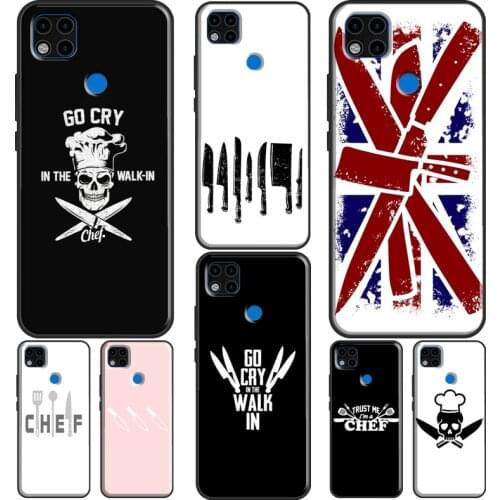 Cooking Chef Knives For Xiaomi Redmi Note 9 Pro 7 8 8T 9S Note 10 Pro Phone Case For Redmi 9 9A 9C 9T 7A 8A