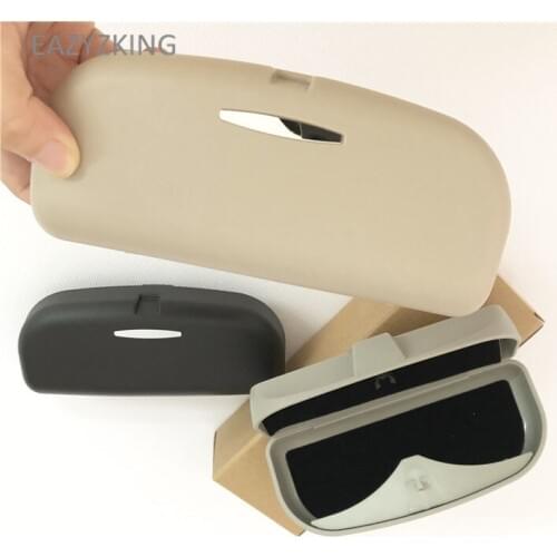EAZYZKING Car Glasses Case Holder Box For SEAT Ibiza Leon Toledo Arosa Alhambra Exeo FR Supercopa Mii Altea Cordoba cupra