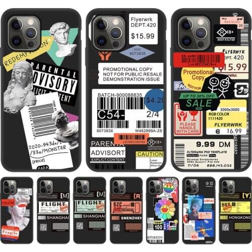 Retro Label Popular Barcode Phone Case For Umidigi A7 S5 Pro Case Silicone Shell Cover For Umidigi S5 Pro Protective Casas Coque