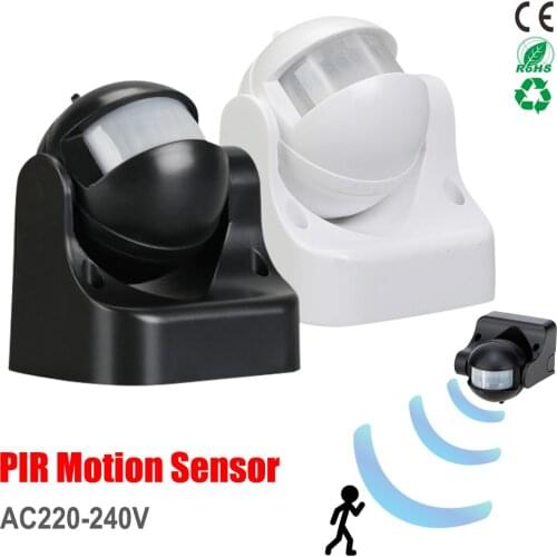 220-240V PIR Infrared Motion Sensor Detector Switch Adjustable Angle Light Sensor Waterproof Human Body Motion Inductor Switch