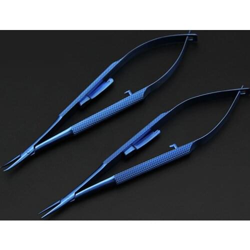 Microscopic needle holder Ophthalmic surgery lock type needle holder Stainless steel needle holder 12.5cm 14 16 18