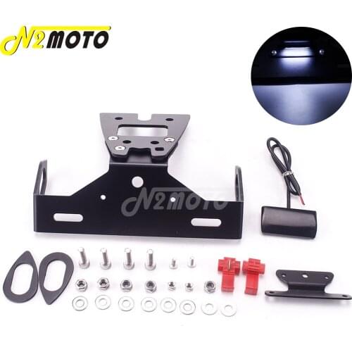 For HONDA CB 1000R 2010-2016 Motorcycle LED CNC Rear Bracket Licence Plate Holder Tail Tidy Fender Eliminator Number Plate Frame