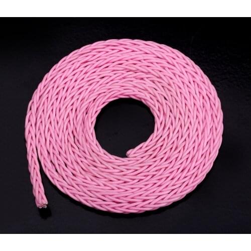 HPC-005 HiFi Hi-end Top class Headphone Earphone Cable single colour customized pure sliver 4N 99.99% OFC Copper