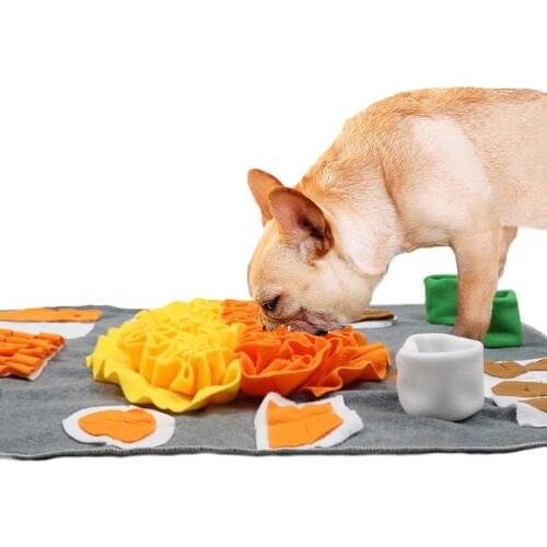 Pet Sniffing Mat Washable Dog Cat Smell Training Pad Consume Energy Puzzle Pet Toys Puppy Dog Release Stress Training Blanket