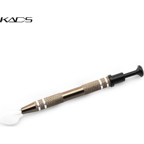 KADS Stainless Steel Manicure Cotton Claw Clean + 100pcs Cotton Set For Cleaning Nail Stamping Plates Nail Stencil Clean Tool