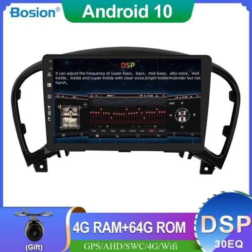 9inch DSP 4G+64G Android 10 For Niisan JUKE 2004-2016 Car Radio Multimedia Player 1 Din GPS BT Wifi DAB SWC Mirror Link RDS