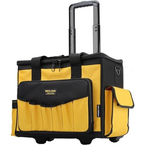 Tool Bag Portable Multifunction Waterproof Carpenter Wheels Rolling Tool Bag Storage Maleta De Herramientas Work Required