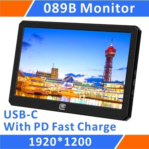8.9 inch 1920 x 1200 IPS USB C/HDMI With USB PD 45W Fast Charge Portable Monitor (089B)