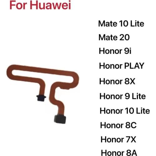 Fingerprint Scanner Sensor Extended Flex Cable For Huawei Honor 8X 9i 9 10 Lite 7X 8A 8C Play Mate 10 20 Lite Mobile Phone