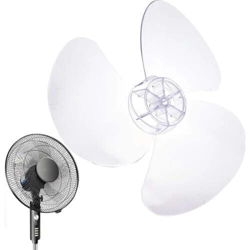 3 Leaves Clear Plastic Fan Blade Replacement for 12 Inch Pedestal Fan Stand Fan Table Fan Accessories