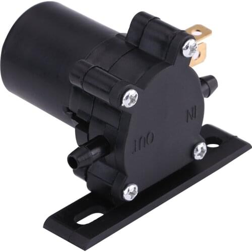 Universal Black Plastic Windshield Window Wiper Washer Water Liquid Pump Car Truck 12V Motor AWP01