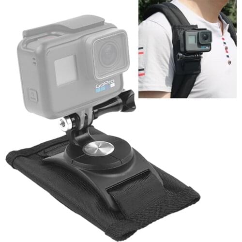 360 Degree Rotating Quick Release Strap Mount Shoulder Backpack Mount for GoPro HERO, Xiaoyi and Other Action Cameras
