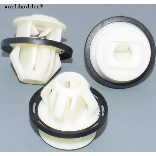 Worldgolden 100pcs plastic clip Body Side Lower Guard Panel Retaining Clip for Mercedes-Benz 000-991-73-98