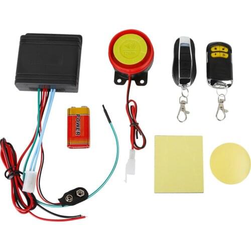 X Autohaux 1 Set Motorcycle Scooter Bike Alarm System Engine Start Anti-theft Security Remote Control with Battery 315MHz