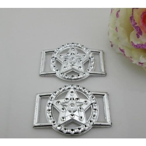10pcs Flatback Rhinestone Plastic Buckle Rings for Crafts 20mm