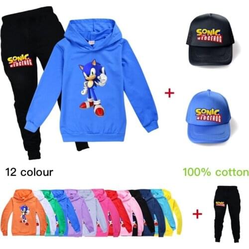 2021 kids New Child Tracksuit Autumn Boy Sets Children Boys Girls Clothes Kids Hooded T-Shirt Pants Suits+Cap