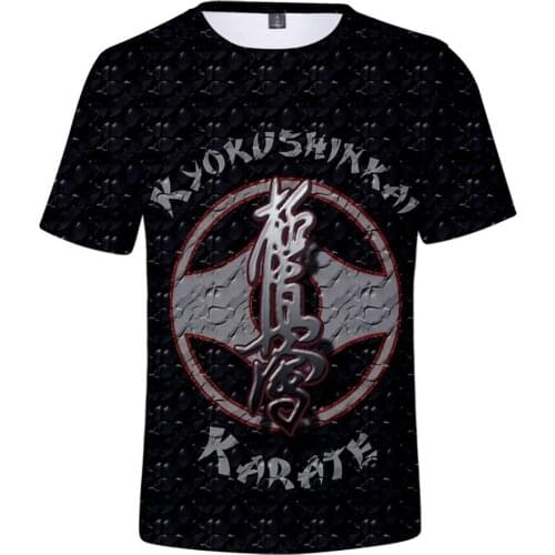 2021 Personality kyokushin Karate T Shirt Men Women Kids 3D T-shirt Masutatsu Oyama Karate Tshirt Short Sleeve T Shirts Tops