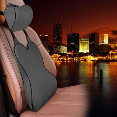 Car Seat Head Neck Rest Massage Space Memory Neck Headrest Car Cover Vehicular Pillow Seat Headrest Accessories CD50 Q05