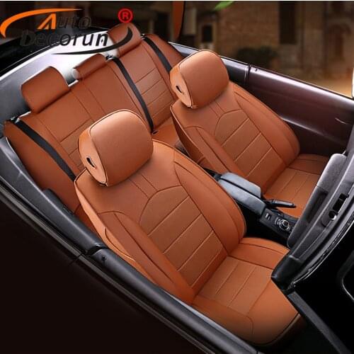 AutoDecorun Cowhide Automobiles Seat Covers for Infiniti q50 q50l Car Seat Cover Genuine Leather Car Seat Protectors Accessoires