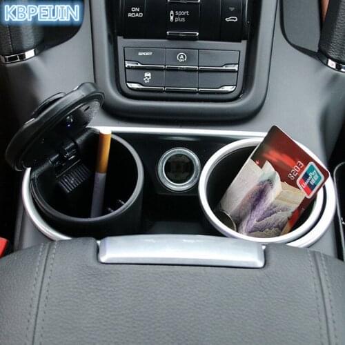 Car styling Car Cigarette Ashtray with Detachable Storange Box for Jaguar xf xe x-type xj s-type f-pace XFR XKR XJR accessories