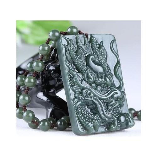Free shipping xinjiang hetian jade pendant guangong Bodhisattva head pendant for security and peace pendant