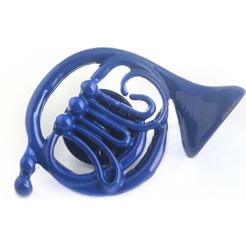 New How I Met Your Mother Blue French Horn Pins Women/Men Brooches TV Series Jewelry