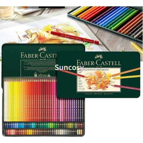 Faber-Castell Polychromos Artists' Color Pencils 120 (Tin Case) | Premium Quality Colour Pencils | Coloring Illustration Artwork