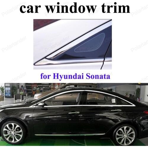 Stainless Steel Car Styling Decoration Strips for H-yundai Sonata 11-14 Accessories Window Trim