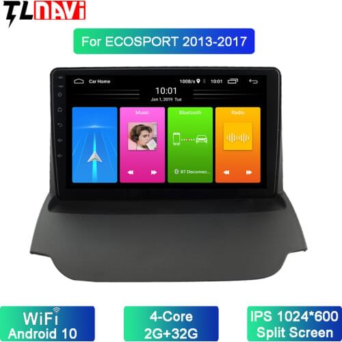 9 inch Android 10 Car GPS navigation stereo multimedia For EcoSport 2013-2017 DVD player headunit