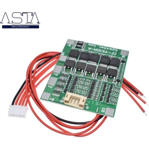 4S 30A 14.8V Li-ion Lithium 18650 Battery BMS Packs PCB Protection Board Balance Integrated Circuits 48x56mm Electronic Board
