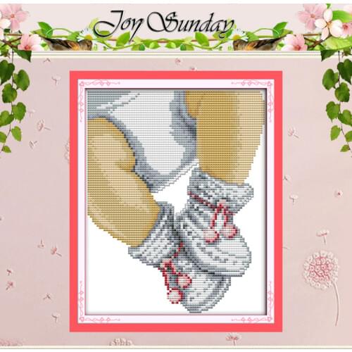 Infantile cloth shoes Patterns Counted Cross Stitch 11CT 14CT Cross Stitch Set Wholesale Cross-stitch Kit Embroidery Needlework
