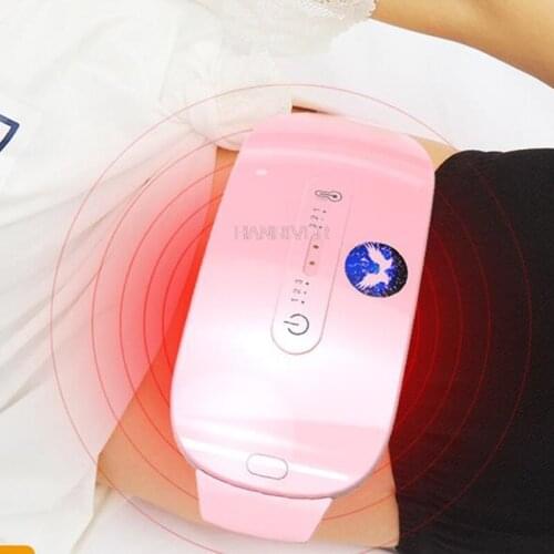 Infrared Heating Warm Palace Belt Vibrating Massage Waist Protection Relieve Menstrual Pain