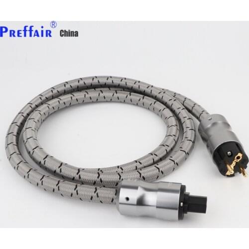 Krell High Quality Pure Copper CRYO-156 Power Plug HIFI EU AC power cable 0.5-2.0 M