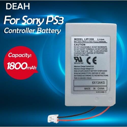 1PCS Lithium Li-Ion Battery Pack For Sony PS3 PlayStation3 Wireless Controller PS3 Gamepad 3.7V 1800mAh Rechargeable Battery