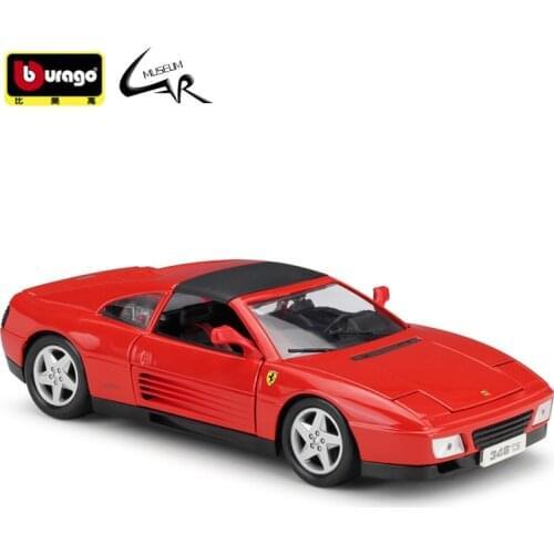 Bburago 1:18 Model Car Simulation Alloy Racing Metal Toy Car Children Toy Gift Collection Ferrari 348ts
