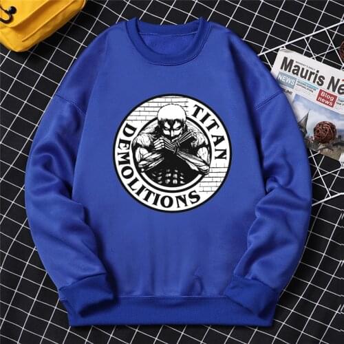 Attack on Titan New Arrival Anime Sweatshirt Men Kawaii Japanese Manga Autumn Clothes Cartoon Graphic Harajuku Pullovers Male