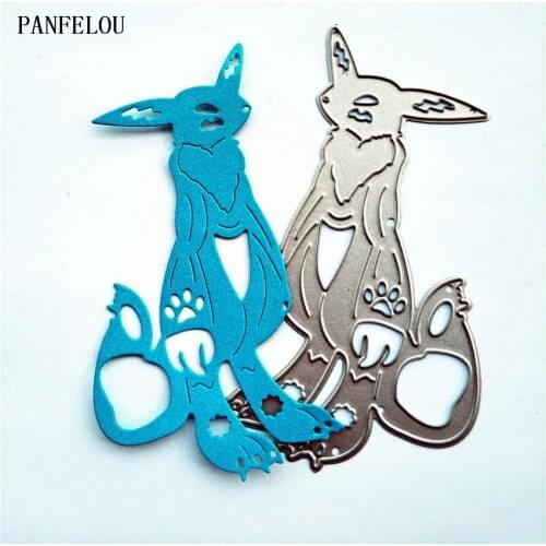 PANFELOU The fox warrior paper die cutting dies metal craft Scrapbooking/DIY Easter wedding Embossing mould cards