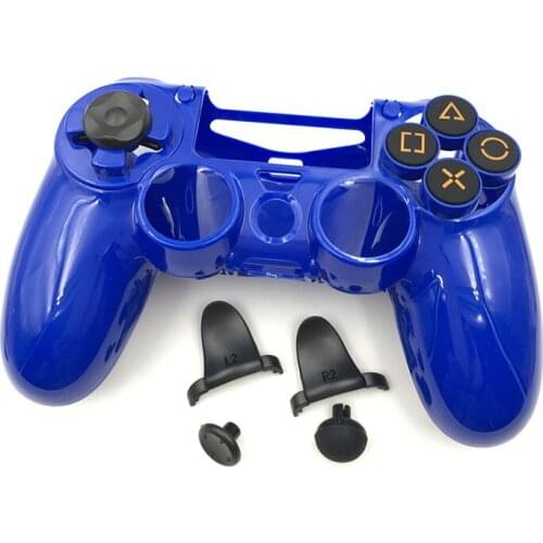 Plastic Case Extended Grip Cover Protector W/ Arcade Trigger Button for PS4 Game Playstation Controller
