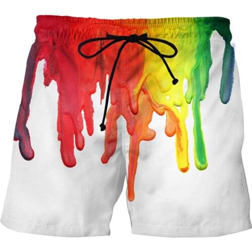 Art 3D Beach Shorts Couple Swimming Shorts Summer Breathable Surf Shorts Trendy Pants