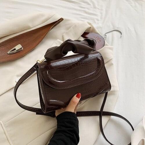 Stone Pattern Simple Mini PU Leather Crossbody Bags For Women 2020 Summer Solid Color Shoulder Handbags and Purses Tote Bag