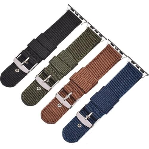 Nylon Watchband for Apple Watch Band Series 6 5 4 3 2 1 Sport Bracelet 42mm 44mm 38mm 40mm Strap For iwatch Band Accessories