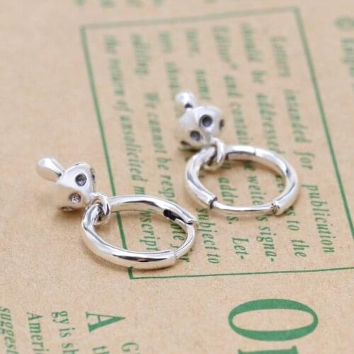Original S925 Sterling Silver Pan Earring Mushroom Simple And Versatile Pacifier Earrings For Women Wedding Gift Fashion Jewelry