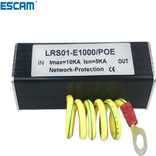 100/1000M POE IP Camera Network POE Switch RJ45 & POE Surge Protector Protection device Lightning Arrester SPD 1000M Ethernet