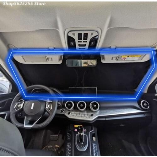 Sun Visor For MG ZS 2017 2018 2019 2020 2021 Car Accessories Sunshade Front Windshield Shade Sunscreen Insulation Sun Shade 1Pcs