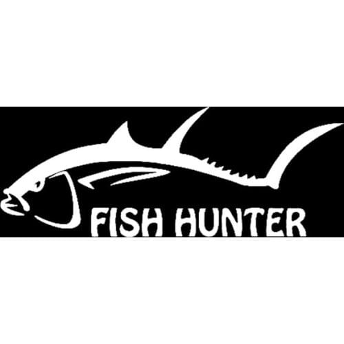 16.2cm*6.1cm Fish Hunter Animal Car Styling Stickers Decals